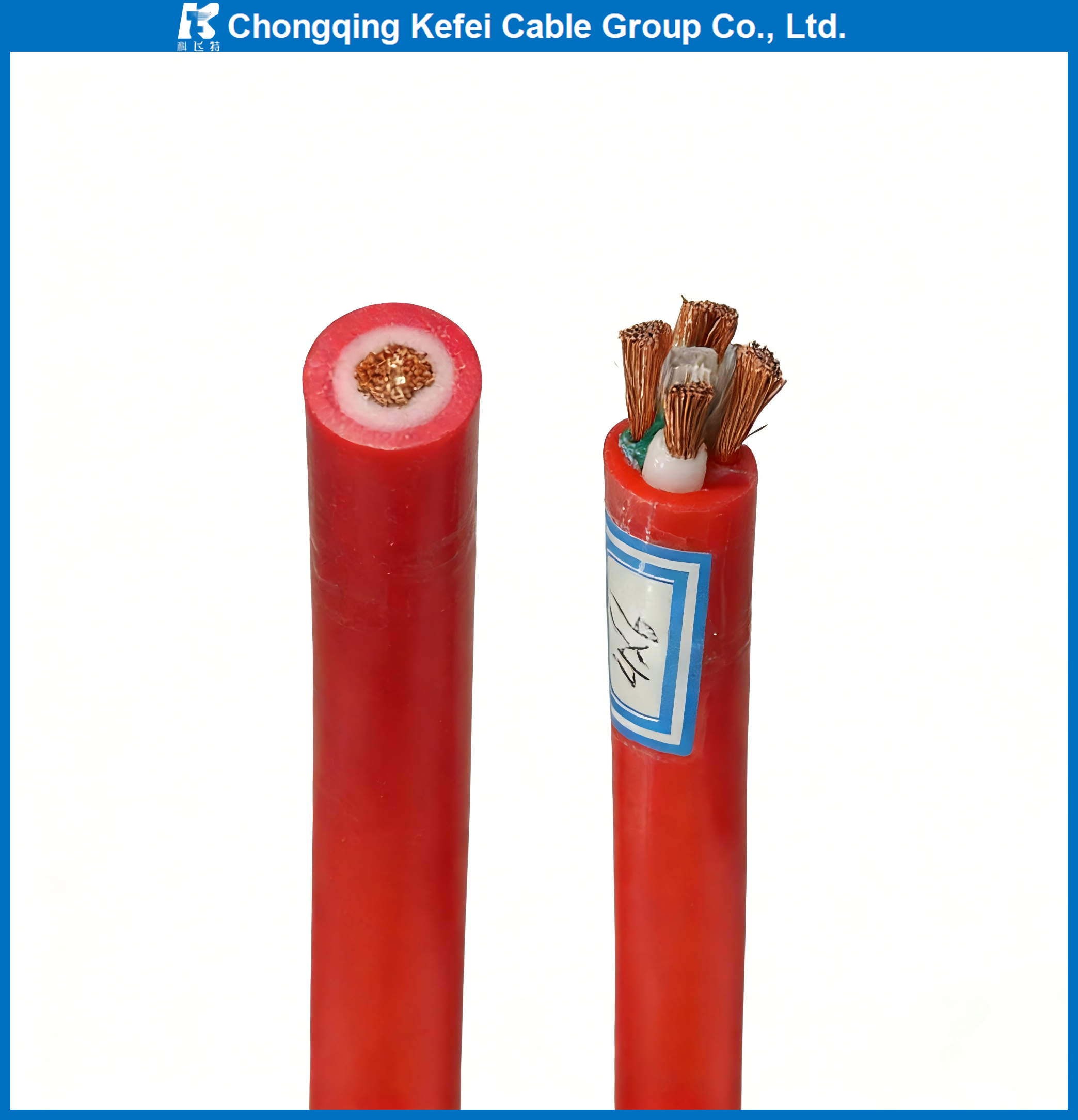 High-Temperature Resistant Silicone Rubber Cable with Copper Conductor and Customized Size for Industrial Applications
