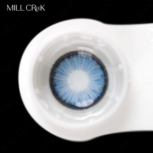 Natural Blue Colored Contact Lenses Halloween Non Prescription 14.2mm