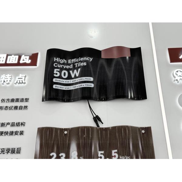 Solar Floor Tile Double Glass 30W Solar Panel Solar Energy Roof Tiles for Building Roof Construction
