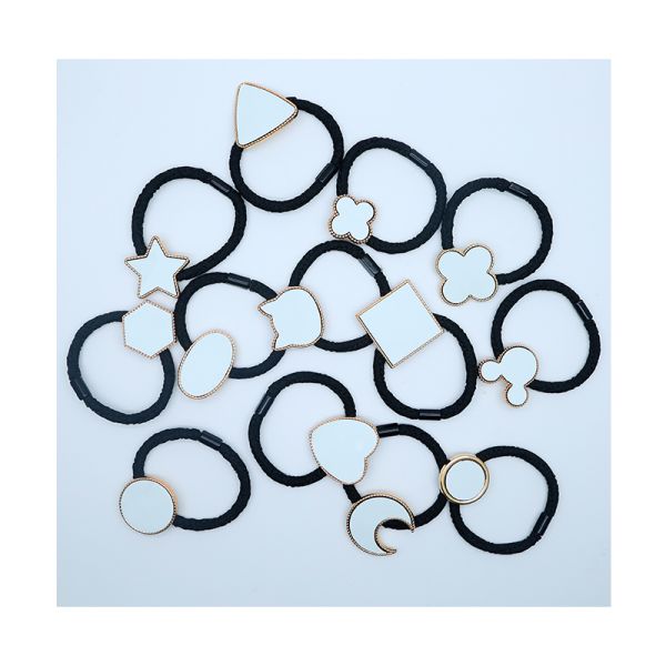 Blank Sublimation Elastic Hair Bands Diy Photo Printing Stretchy Hair Ties