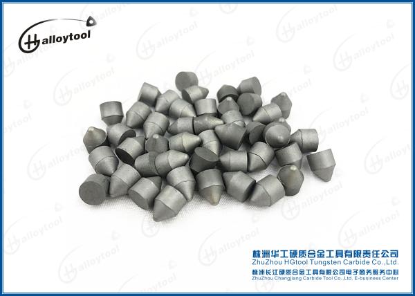 YG6 YG8 K10 K20 Tungsten Carbide Brazed Tool Tips / Carbide Tipped Center