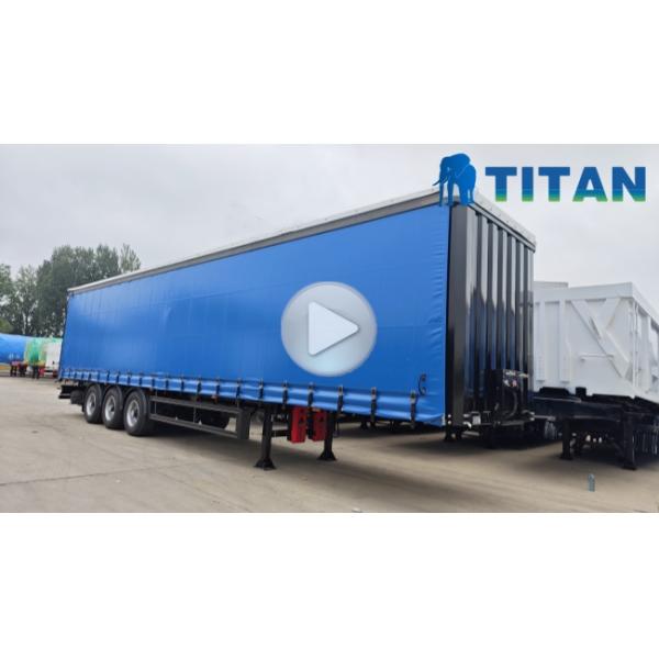TITAN 3 Axle Pvc Tautliner Curtains Price | Side Curtain Trailer for Sale