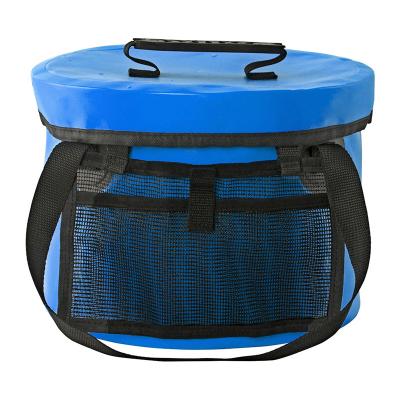 Seau pliant écologique de lavage de YEFFO imperméable avec Mesh Pocket