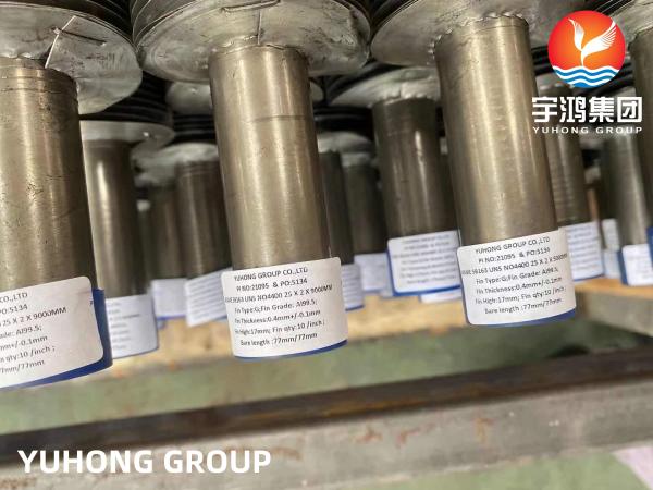 ASME SB163 N04400 Nickel Alloy Steel Seamless Tube With G Type Fin Tubes And Aluminium Fin Strip