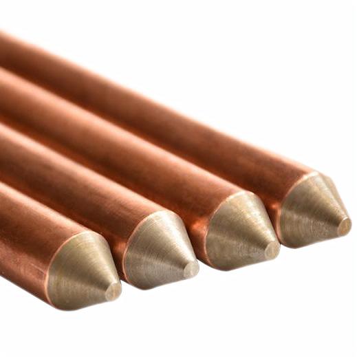 Threaded Copper Clad Earth Rod Solid Copper Ground Rod