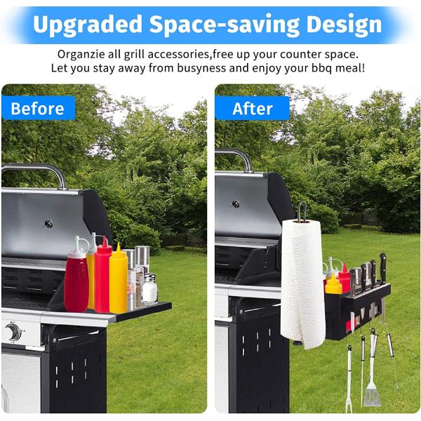 Сберегающий пространство грилл касси с бумажной башней и ножом держатель установки типа крючком