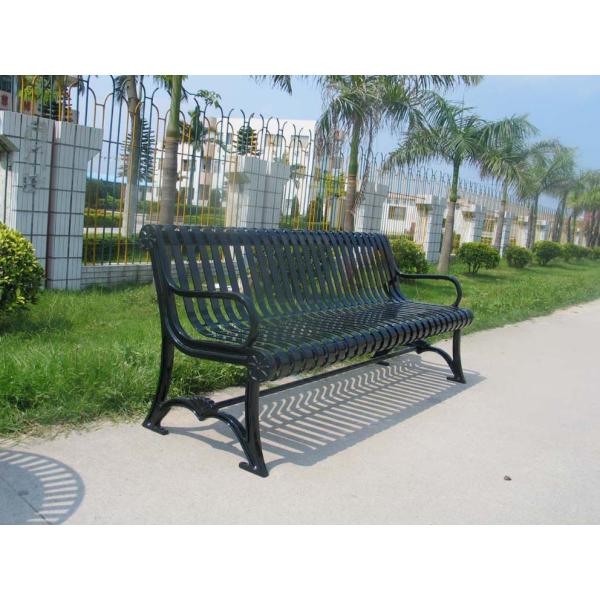 Литые железные наружные металлические скамейки современный стиль для садовой школы