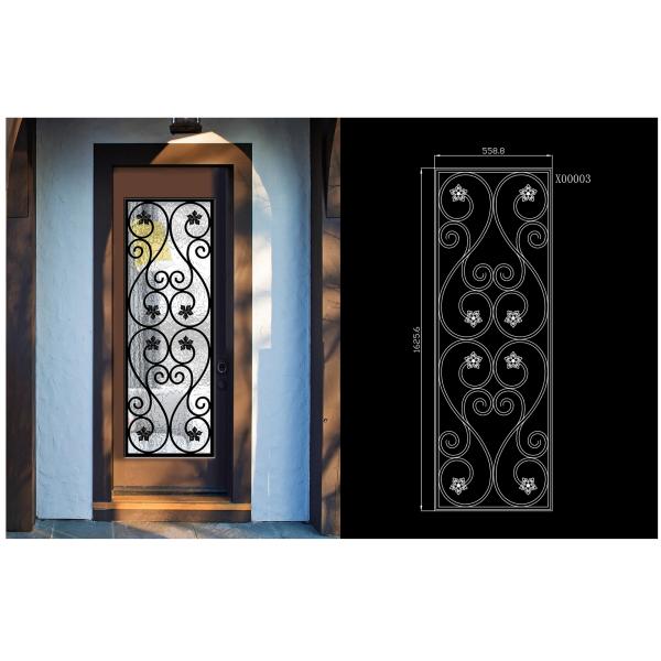 Агон заполнил украшение Дурабле панели матированного стекла межкомнатной двери размера дюйма 22*64