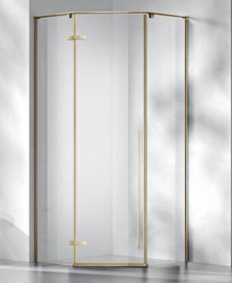 Aço inoxidável, banheiro, chuveiro, porta de dobradiça, porta de dobradiça em forma de diamante.