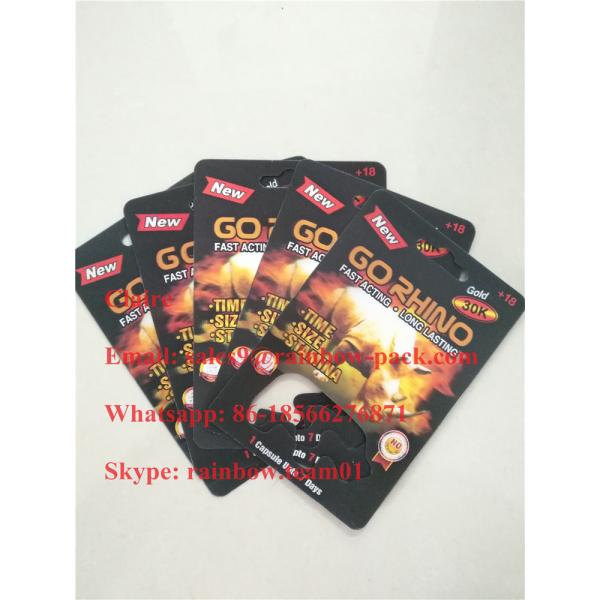 Карта волдыря 3Д оптовой таблетки носорога США упаковывая для контейнера/пули/бутылки капсулы носорога Го