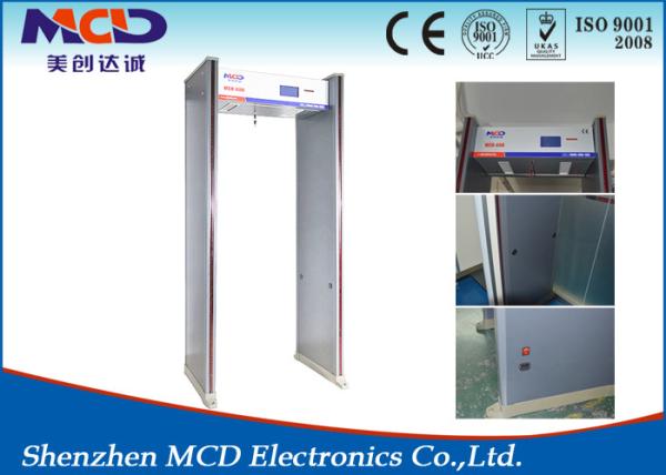 6 Zone Door Portable Walk Through Metal Detector Gate For Security Inspection