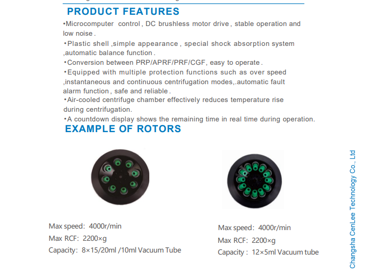 Platelet Rich Plasma Preparation P-R-P Low Speed High Capacity Centrifuge Machine Newcomer Friendly PRF APRF CGF Modules