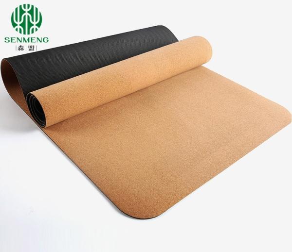 Natural Private Eco Friendly Custom Anti Slip Cork Yoga Mats