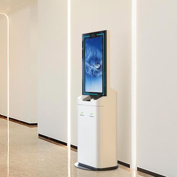 32 Inch Touch Screen Payment Kiosk With Cash Acceptor Cash Change Payment Support Credit Card Reader