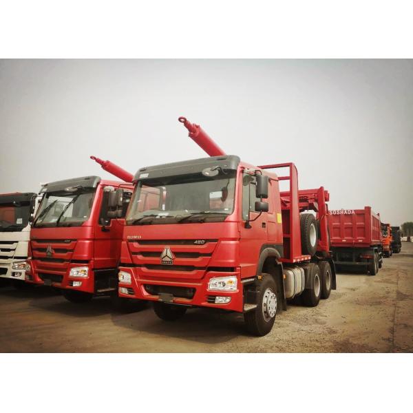 Right Hand Driving 6*6 400l Log Carrier Truck Sinotruk Howo Brand With Any Color
