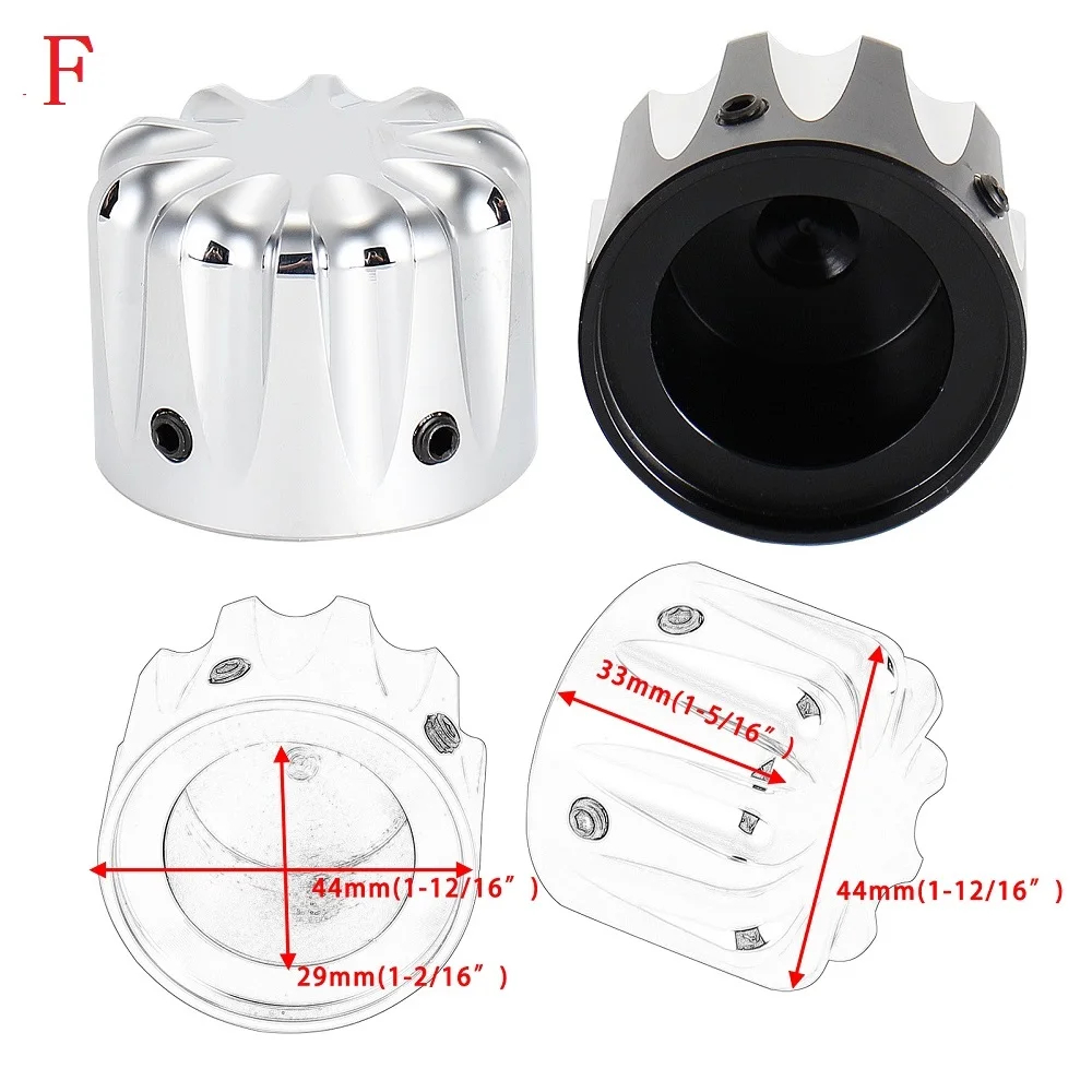 Motorcycle CNC Edge Cut Front Axle Nut Cover Bolt Kit For Honda Suzuki Kawasaki Yamaha Harley Shadow VT 750 1100 Bobber