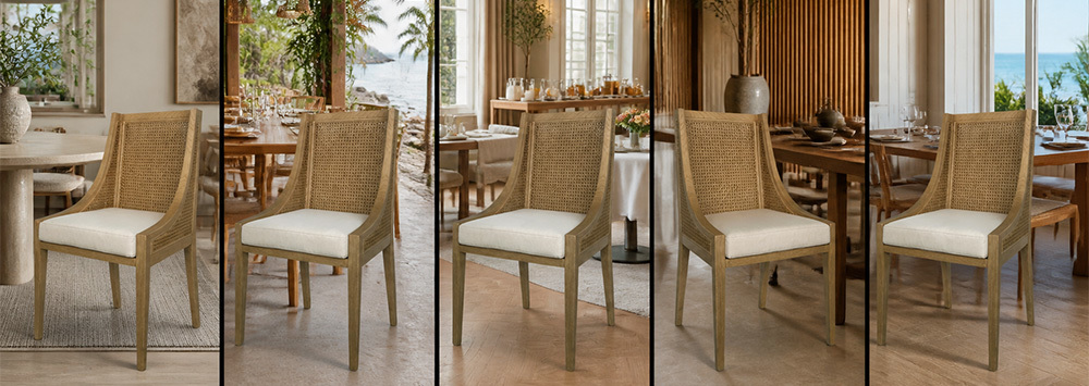 NATURAL CANE DINING CHAIR CYC-027-NAT