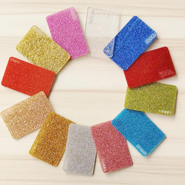 Laser Cutting Engraving Plastic 4x8 Clear Plastic Panels Cast Glitter Acrylic Sheet