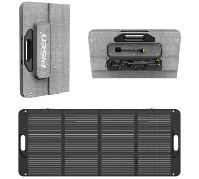 All Black Monocrystalline Silicon Portable Solar Power Station Convenient Outdoor Carrier