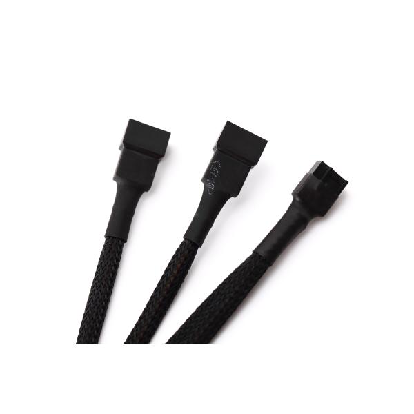 Ul1007 22awg PC Fan Splitter Cable Pwm Fan Splitter 4 Pin To 3 Pin