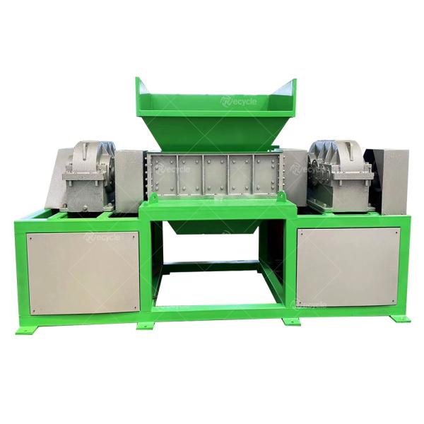 High Efficiency 2 Shaft Plastic Recycling Machinery Tires Scrap Tyre Metal Shredder Machine