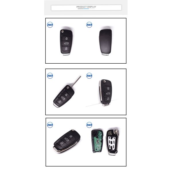 Vehicle Flip Key For Car Smart Remote Key Fob For Audi A3 MQB