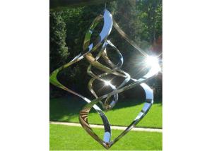 Escultura de aço inoxidável de lustro alta contemporânea do vento de Kenitic da