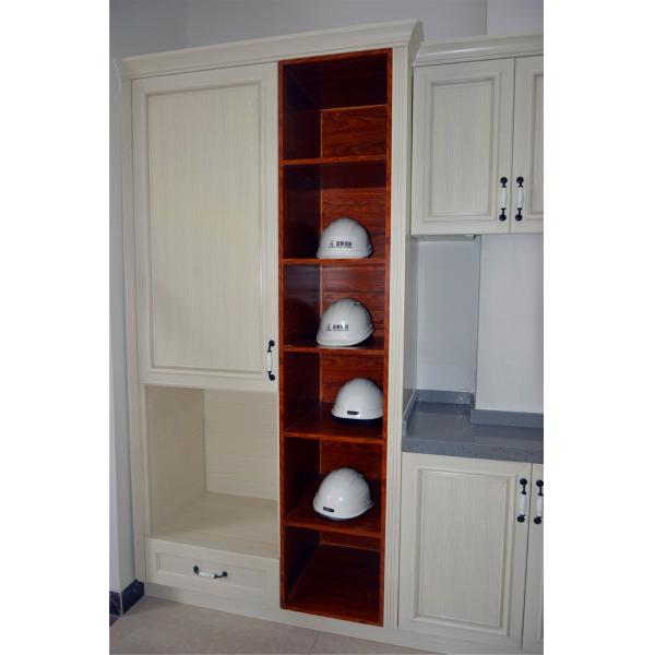 Modern Aluminum Extrusion Profiles Kitchen Cabinets With Marble Table