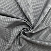 Tecido de grade oca de baixa elasticidade 75D T400 100% poliéster reciclado padrão de grade perfurada