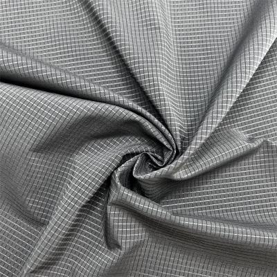 75D Low Elasticity T400 Hollow Grid Fabric 100% Recycled Polyester Perforated Grid Pattern