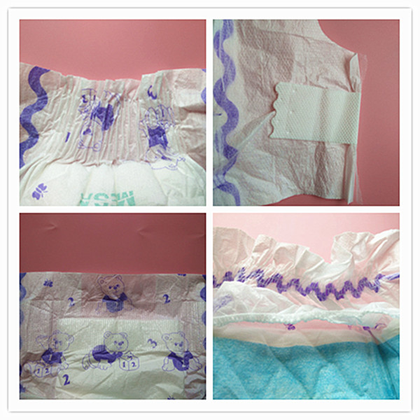 Toda la talla 3 de encargo natural de los pañales del bebé 4 5 con Clothlike Backsheet