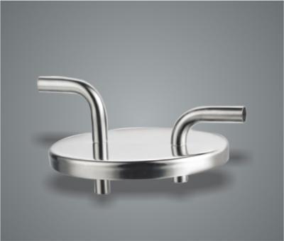 Stainless Steel Milk Machine Spare Parts Bucket Lid With Elbows