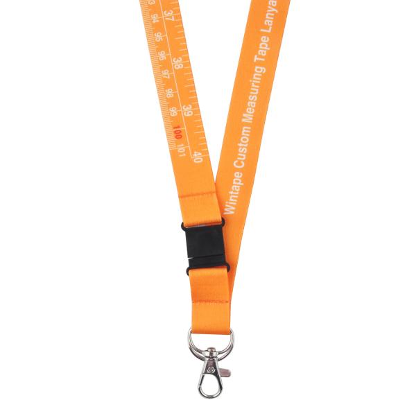Orange Lanyard Clothing Tape Measure Comfortably Carry Measure Tapes 160cm X 2.5cm