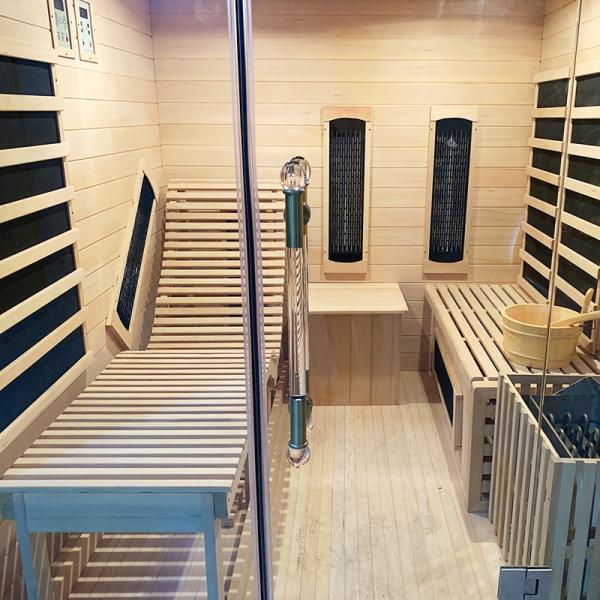 6000w Wooden Dry Infrared Steam Sauna Room 4 Person