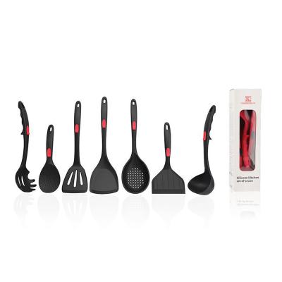 utensílios BPA da cozinha do silicone do produto comestível 7Pcs livres