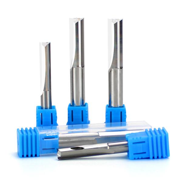 Wholesale Whole Alloy Double groove Straight Milling Cutter CNC Milling Cutter Used for Wood Cutting