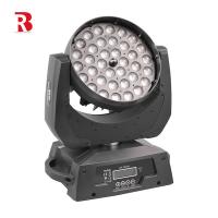 Lâmpada de palco com cabeça móvel de LED interior 36 * 10W RGBW 4-In1 ZOOM BEAM para clube