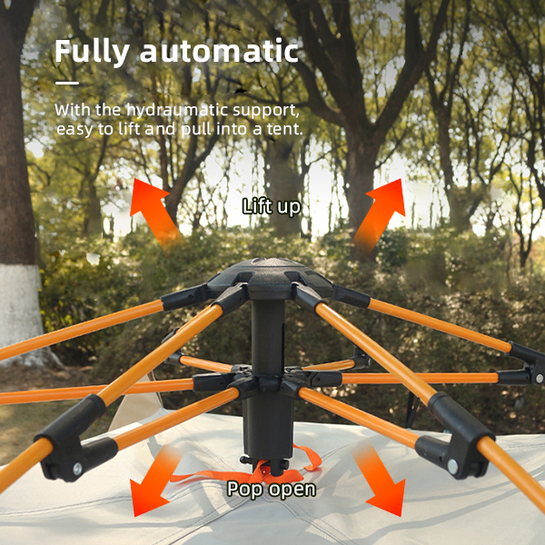 Square Waterproof Camping Outdoor Tents Large Instant Oxford Auto Inflate Tent 4 Person