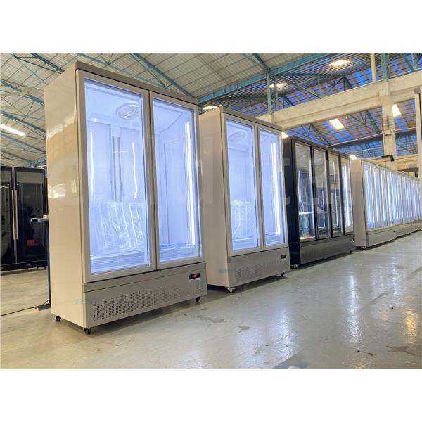 Frost - Free Glass Door Ice Cream & Frozen Food Vertical Display Freezer For Hotels & Supermarkets