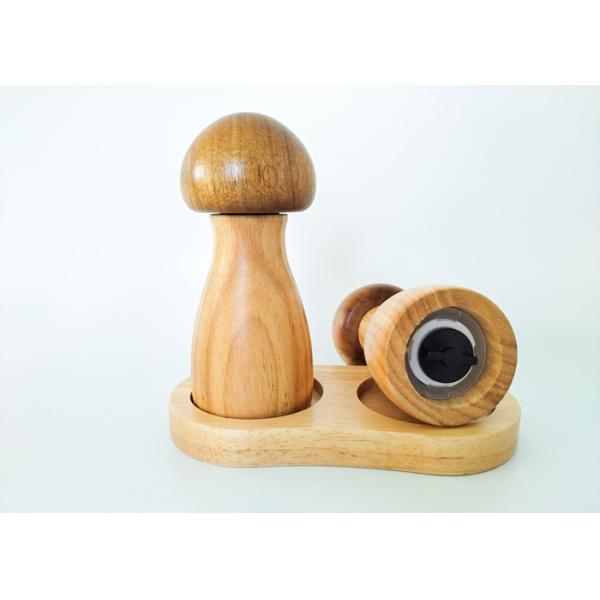 Refillable Wooden Salt And Pepper Grinders Sustainable Wood Durable