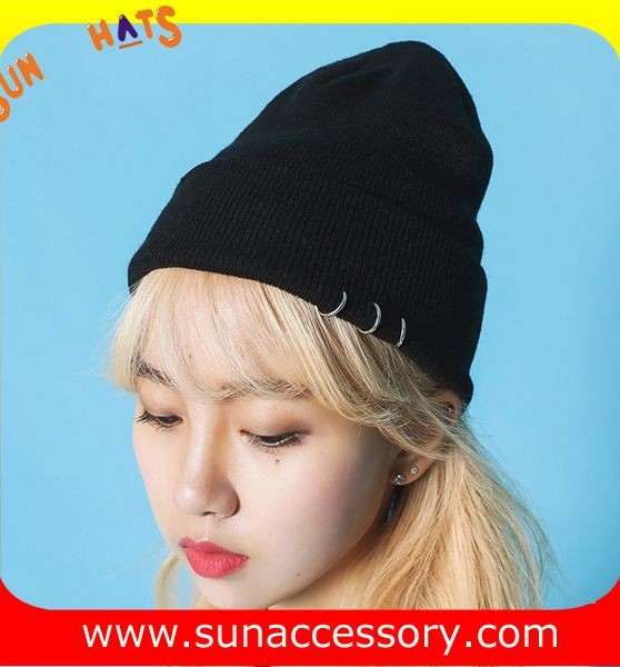 AK17016 Sun customized acrylic fashion promotion advertising beanie cap, logo can be sewing on the cap