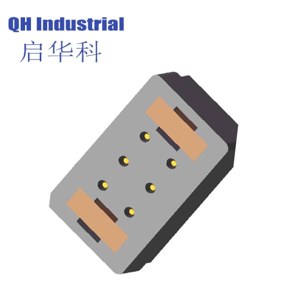 6Pin France Cable Connector Magnetic Spring Loaded Connector Magnetic spring loaded pin Cable Connector