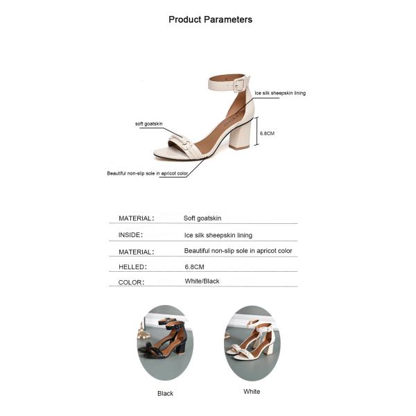 Women Summer Chunky One Strap High Heel Sandals Sexy 1 Strap Heels For Nightclub