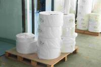 Papel térmico de cola de fusão a quente Jumbo Roll, espessura de superfície 75u Papel à prova de calor