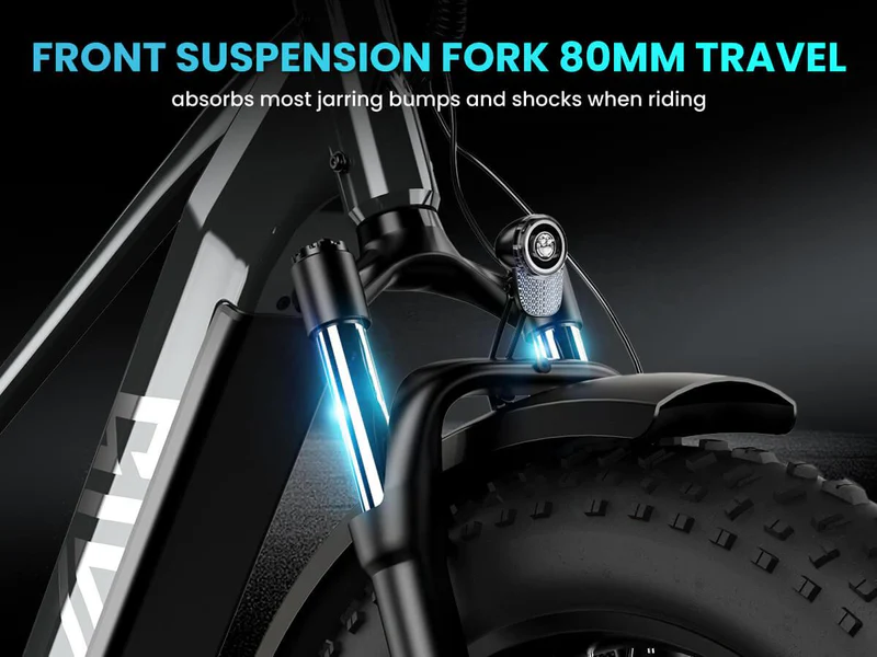 48V 26 Inch Fat Tire Electric Bike for City Commuting & Off-Road with Long Range MTB E-BIKE