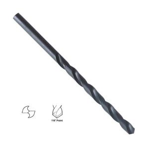 DIN340 Long HSS Drill Bits Black Oxide Fully Ground Metal