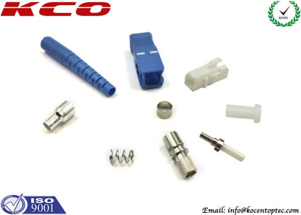 Single Mode Fiber Optic Accessories , SC Fiber Optic  Connector Pre Assemly