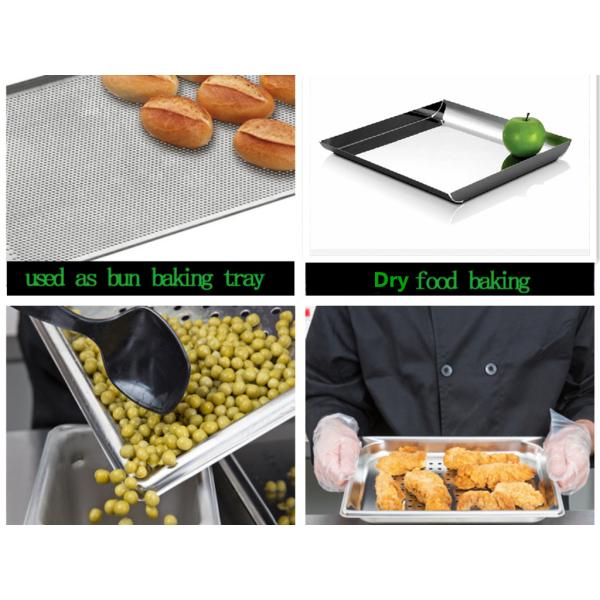 Durable 316L Stainless Steel Aluminum Dry Food Tray With Round Holes