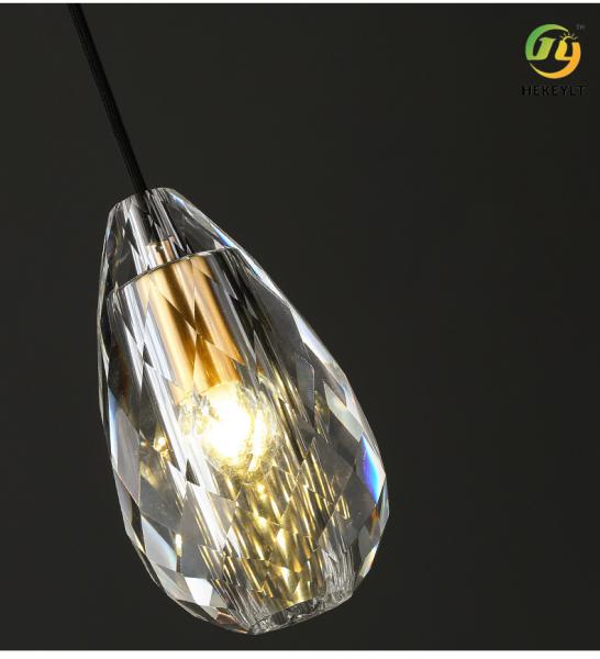 candelabro do Todo-cobre K9 Crystal Pineapple para a sala de jantar da cabeceira do quarto da sala de visitas