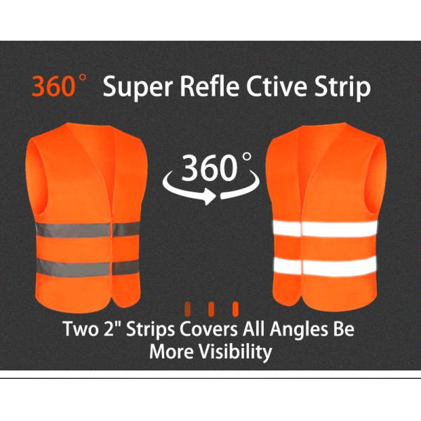 Security Motorcycle Roadside Safety Kit Working Polyster  Reflective Safety Vest